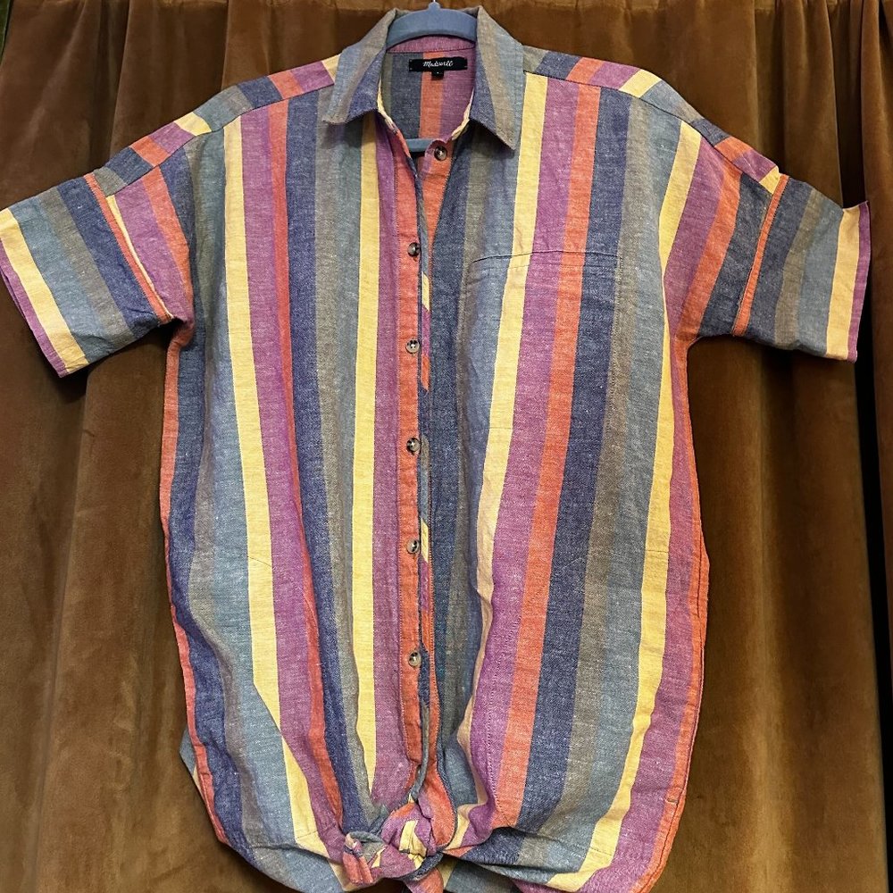 Madewell Rainbow T-Shirt Dress